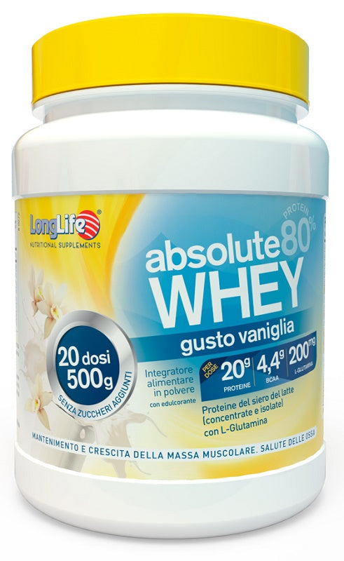 LONGLIFE ABSOLUTE WHEY VANIGLIA 500 G