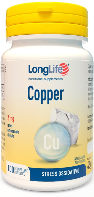 LONGLIFE COPPER 2 MG 100 COMPRESSE