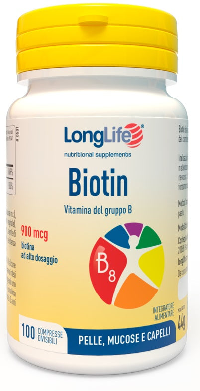 LONGLIFE BIOTIN 900 MCG 100 COMPRESSE