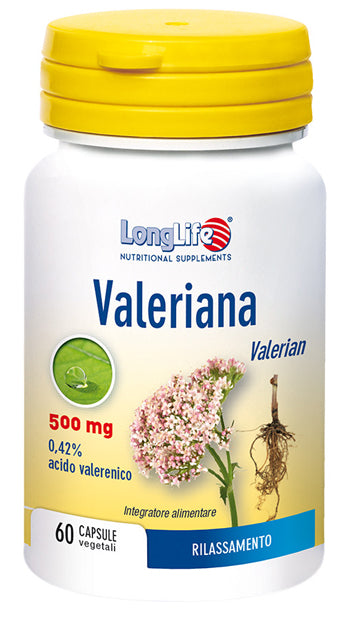 LONGLIFE VALERIANA 60 CAPSULE 500 MG