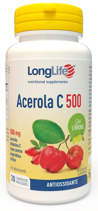 LONGLIFE ACEROLA C500 LIMONE 30 COMPRESSE