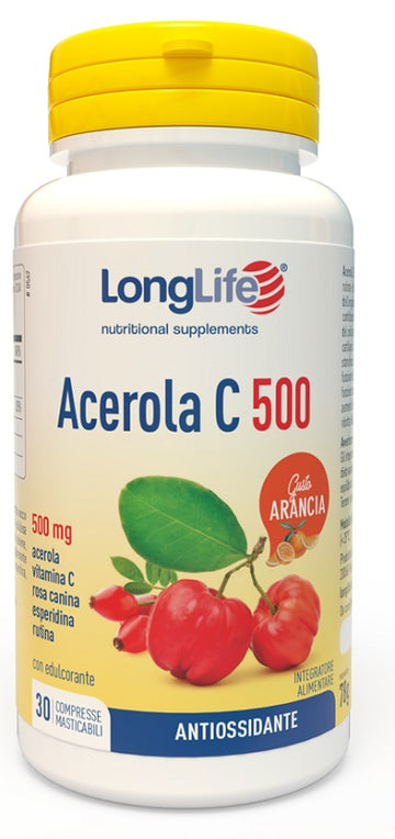 LONGLIFE ACEROLA C500 ARANCIA 30 COMPRESSE