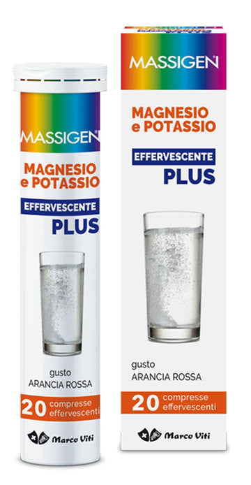 MASSIGEN MAGNESIO POTASSIO PLUS 20 COMPRESSE EFFERVESCENTI