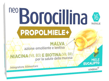 NEOBOROCILLINA PROPOLMIELE+ MIELE/EUCALIPTO 16 PASTIGLIE