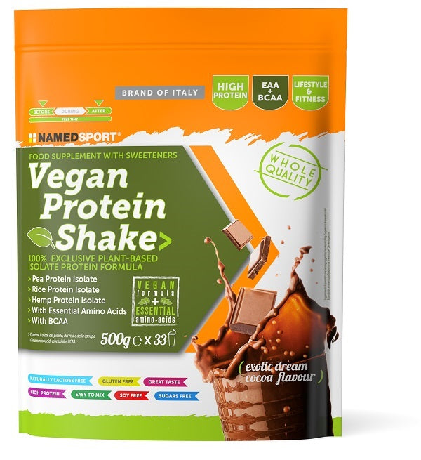 VEGAN PROTEIN SHAKE EXOTIC DREAM COCOA 500 G