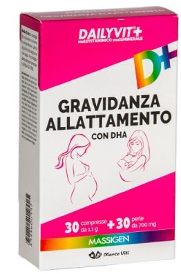 Massigen Dailyvit+ Gravidanza E Allattamento 30 Compresse + 30 Perle