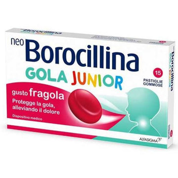 NEOBOROCILLINA GOLA JUNIOR 15 PASTIGLIE GUSTO FRAGOLA