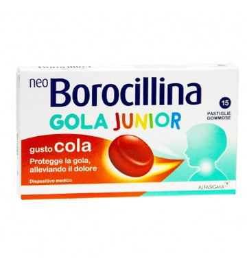 NEOBOROCILLINA GOLA JUNIOR 15 PASTIGLIE GUSTO COLA