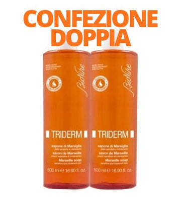 TRIDERM SAPONE DI MARSIGLIA BIPACK 2 FLACONI DA 500 ML